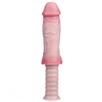 11.02in Real Feeling Double Layer Silicone Soft Handle Handhold Cock Dildo