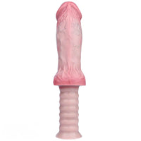 11.02in Real Feeling Double Layer Silicone Soft Handle Handhold Cock Dildo