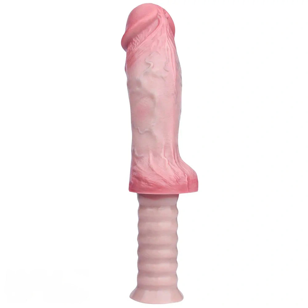 11.02in Real Feeling Double Layer Silicone Soft Handle Handhold Cock Dildo