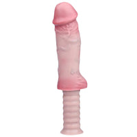 11.02in Real Feeling Double Layer Silicone Soft Handle Handhold Cock Dildo