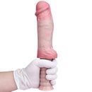 11.02in Real Feeling Double Layer Silicone Soft Handle Handhold Cock Dildo