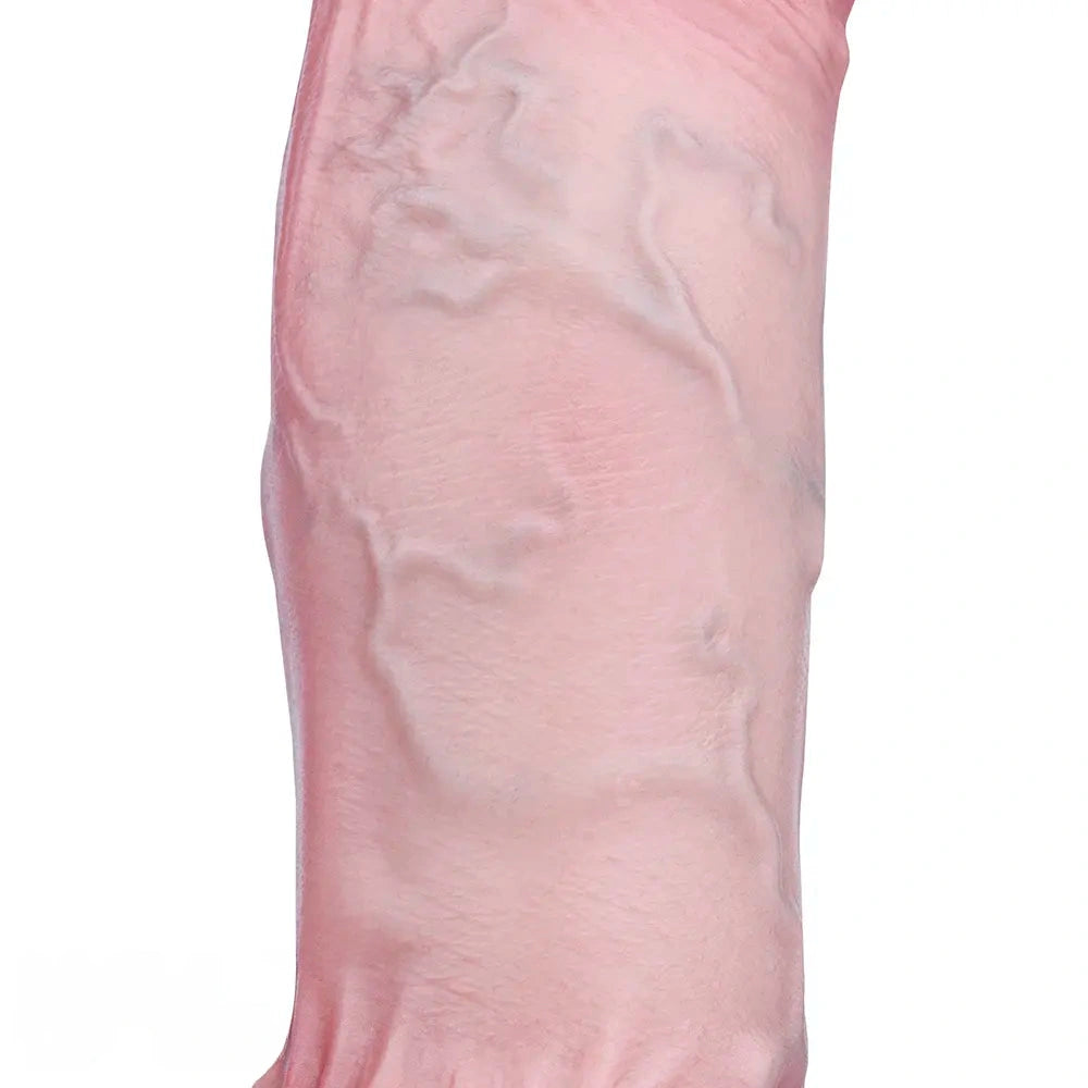 11.02in Real Feeling Double Layer Silicone Soft Handle Handhold Cock Dildo