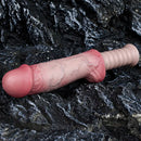 11.02in Real Feeling Double Layer Silicone Soft Handle Handhold Cock Dildo