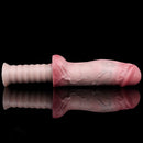 11.02in Real Feeling Double Layer Silicone Soft Handle Handhold Cock Dildo