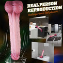 11.02in Realistic Blue Vein Makeup Dual Density Silicone Soft Big Dildo