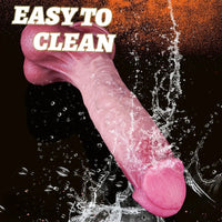 11.02in Realistic Blue Vein Makeup Dual Density Silicone Soft Big Dildo