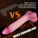 11.02in Realistic Blue Vein Makeup Dual Density Silicone Soft Big Dildo