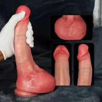 11.02in Realistic Soft Silicone Lifelike Dildo For Clitoral G-spot Simulation