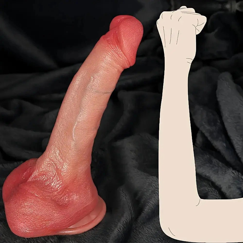 11.02in Realistic Soft Silicone Lifelike Dildo For Clitoral G-spot Simulation