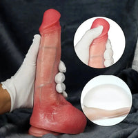 11.02in Realistic Soft Silicone Lifelike Dildo For Clitoral G-spot Simulation