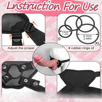 11.02in Realistic Strap on Thick Dildo For Men Women G Spot Stimulator