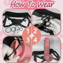 11.02in Realistic Strap on Thick Dildo For Men Women G Spot Stimulator