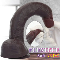 11.02in Soft Silicone Big Dildo Lifelike Cock Adult Sex Toy Female Sex Toy