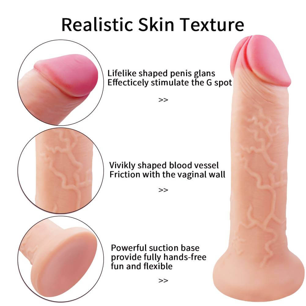 11.02in Super Big Thick Realistic Dildo Sex Toy With Sucker