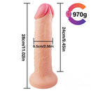 11.02in Super Big Thick Realistic Dildo Sex Toy With Sucker