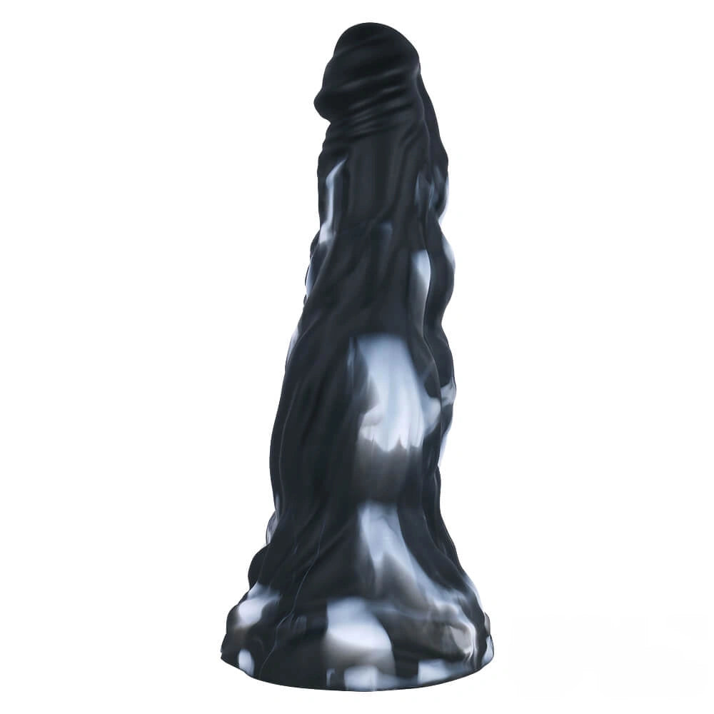 11.02in White Black Colour Mixture Beast Dildo SM Toy For Gay