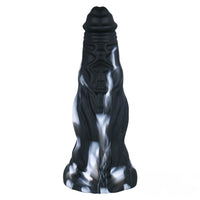 11.02in White Black Colour Mixture Beast Dildo SM Toy For Gay