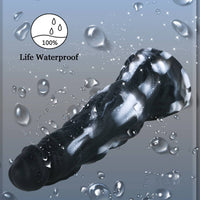 11.02in White Black Colour Mixture Beast Dildo SM Toy For Gay