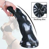 11.02in White Black Colour Mixture Beast Dildo SM Toy For Gay