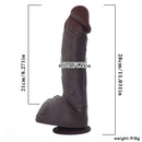 11.03in Super Real Dual Layer Silicone Big Dildo For Adult Male Female Toy