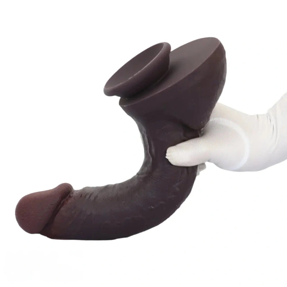 11.03in Super Real Dual Layer Silicone Big Dildo For Adult Male Female Toy