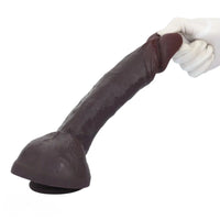 11.03in Super Real Dual Layer Silicone Big Dildo For Adult Male Female Toy