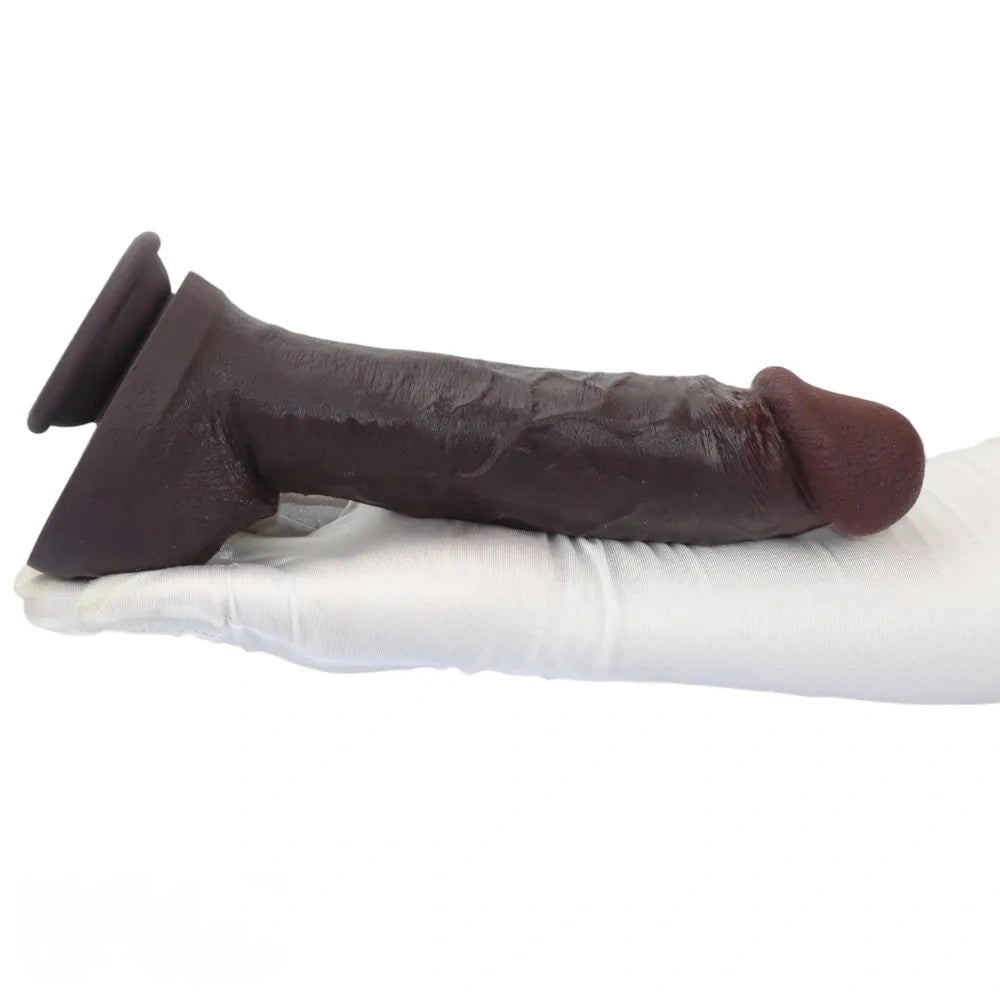 11.03in Super Real Dual Layer Silicone Big Dildo For Adult Male Female Toy