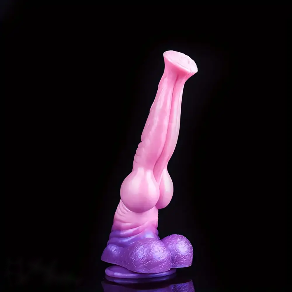 11.18in Horse Cock Big Knot Silicone Soft Dildo Massager Adult Sex Toy