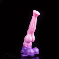 11.18in Horse Cock Big Knot Silicone Soft Dildo Massager Adult Sex Toy