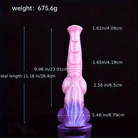11.18in Horse Cock Big Knot Silicone Soft Dildo Massager Adult Sex Toy