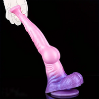 11.18in Horse Cock Big Knot Silicone Soft Dildo Massager Adult Sex Toy