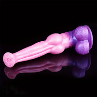 11.18in Horse Cock Big Knot Silicone Soft Dildo Massager Adult Sex Toy