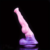 11.18in Horse Cock Big Knot Silicone Soft Dildo Massager Adult Sex Toy