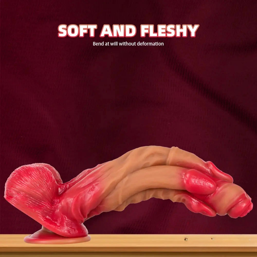 11.22in 12.99in 14.57in SML Liquid Silicone Fantasy Big Soft Cock Dildo