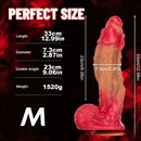 11.22in 12.99in 14.57in SML Liquid Silicone Fantasy Big Soft Cock Dildo