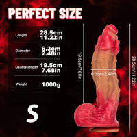 11.22in 12.99in 14.57in SML Liquid Silicone Fantasy Big Soft Cock Dildo