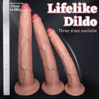 11.22in 13.18in 14.56in Lifelike Strap on Long Dildo For Female Prostate Play