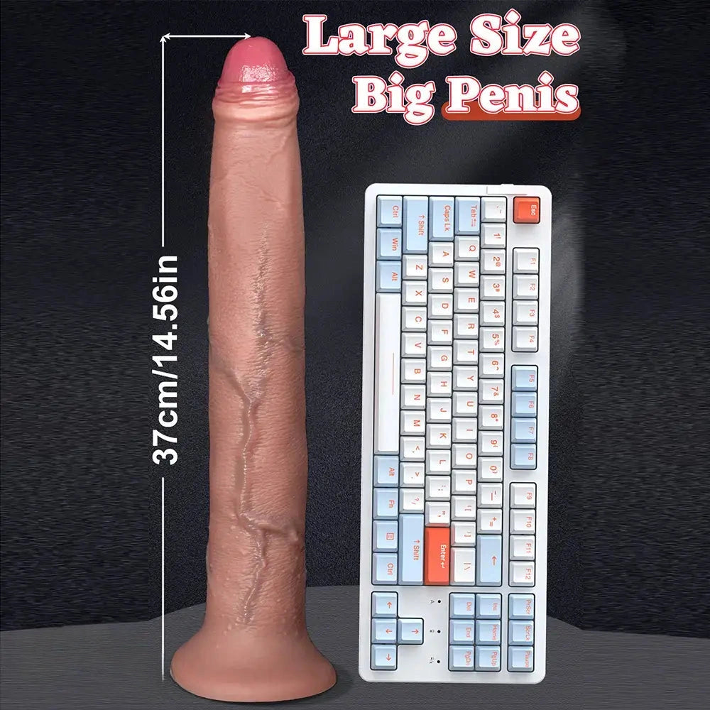 11.22in 13.18in 14.56in Lifelike Strap on Long Dildo For Female Prostate Play