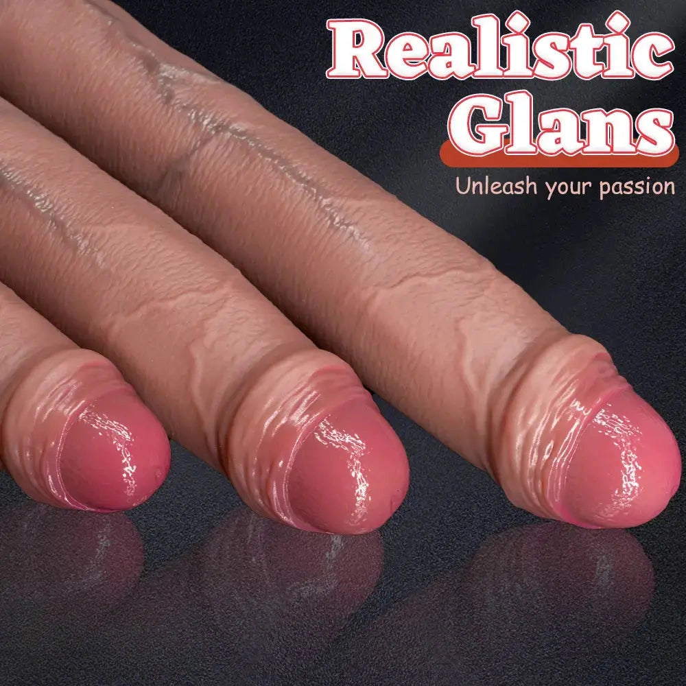 11.22in 13.18in 14.56in Lifelike Strap on Long Dildo For Female Prostate Play
