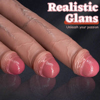 11.22in 13.18in 14.56in Lifelike Strap on Long Dildo For Female Prostate Play