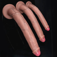 11.22in 13.18in 14.56in Lifelike Strap on Long Dildo For Female Prostate Play