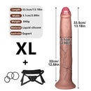 11.22in 13.18in 14.56in Lifelike Strap on Long Dildo For Female Prostate Play