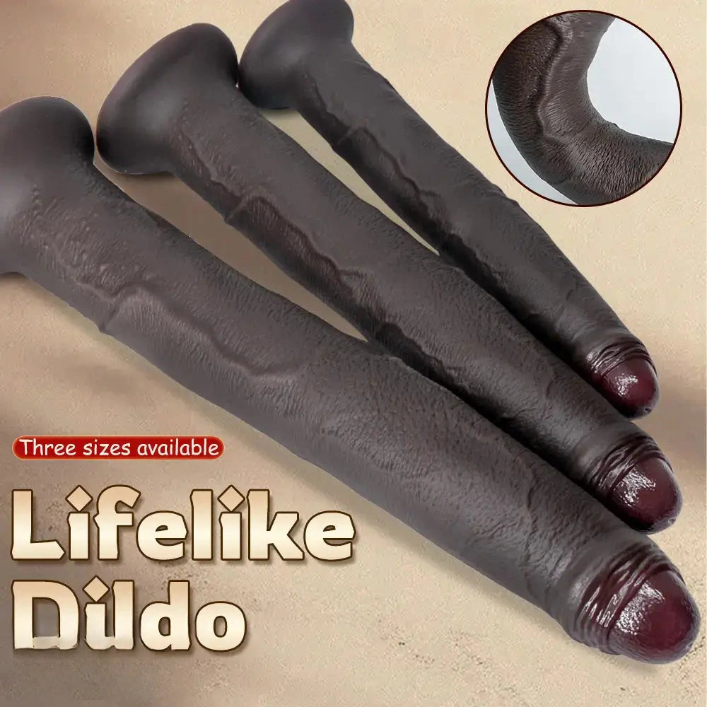 11.22in 13.18in 14.56in Strap on Realistic Big Long Dildo For Male Female Couples