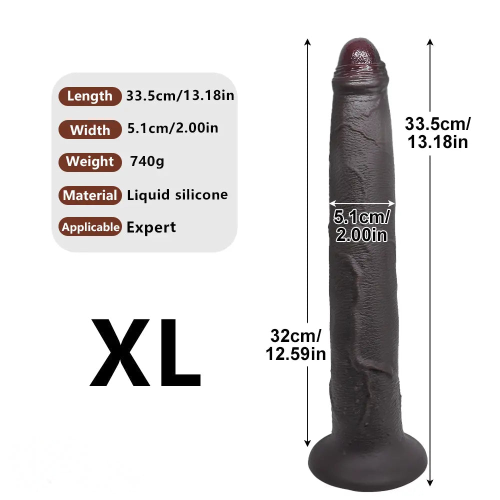 11.22in 13.18in 14.56in Strap on Realistic Big Long Dildo For Male Female Couples