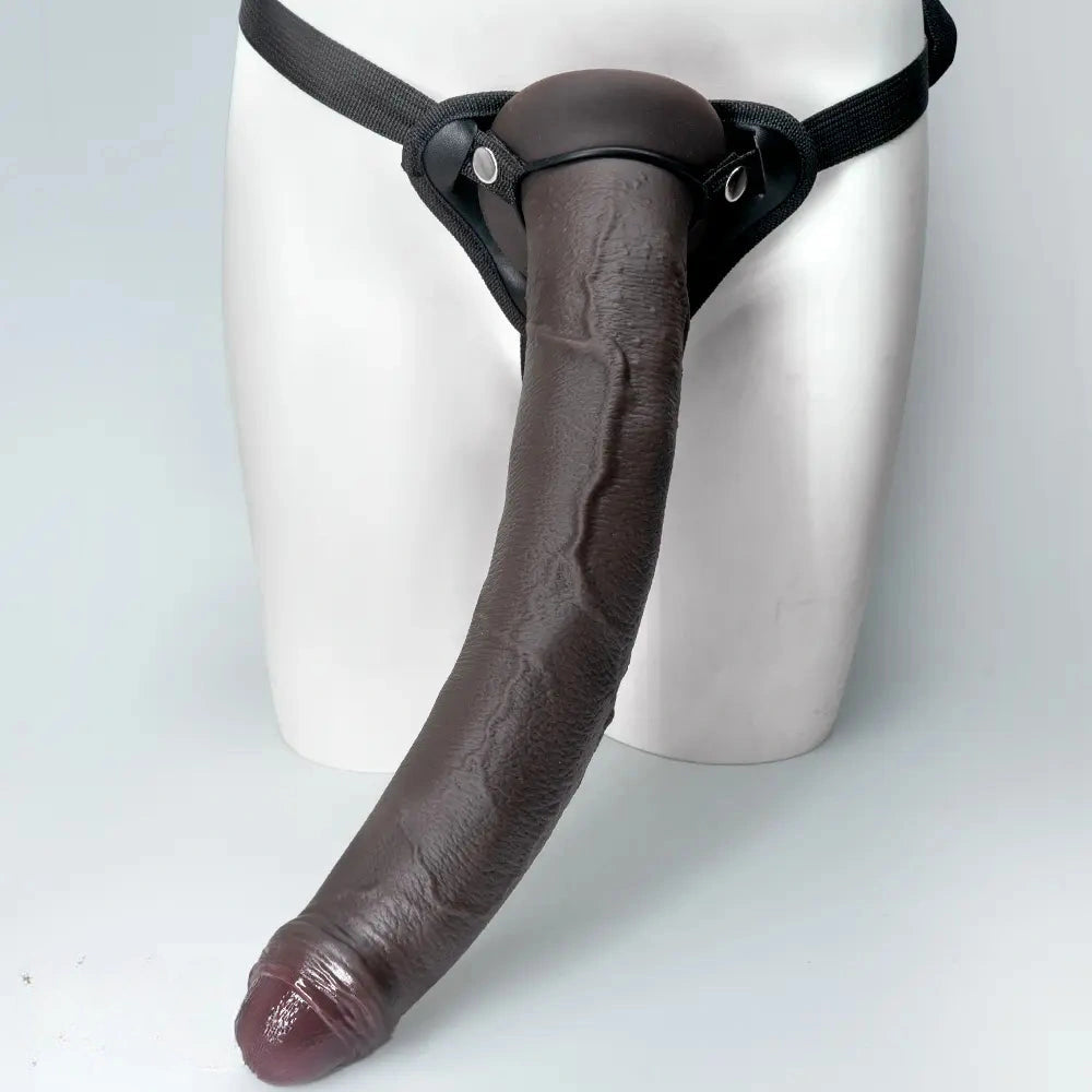 11.22in 13.18in 14.56in Strap on Realistic Big Long Dildo For Male Female Couples