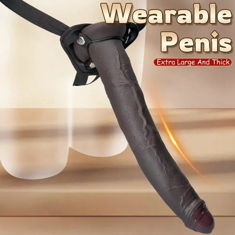 11.22in 13.18in 14.56in Strap on Realistic Big Long Dildo For Male Female Couples