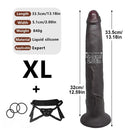 11.22in 13.18in 14.56in Strap on Realistic Big Long Dildo For Male Female Couples