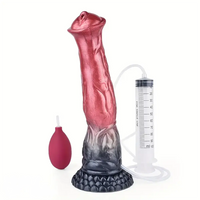 11.22in Big Horse Cock Silicone Soft Animal Penis Dildo Vaginal Massager