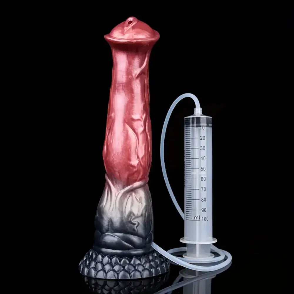 11.22in Big Horse Cock Silicone Soft Animal Penis Dildo Vaginal Massager