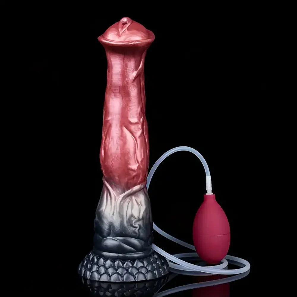 11.22in Big Horse Cock Silicone Soft Animal Penis Dildo Vaginal Massager